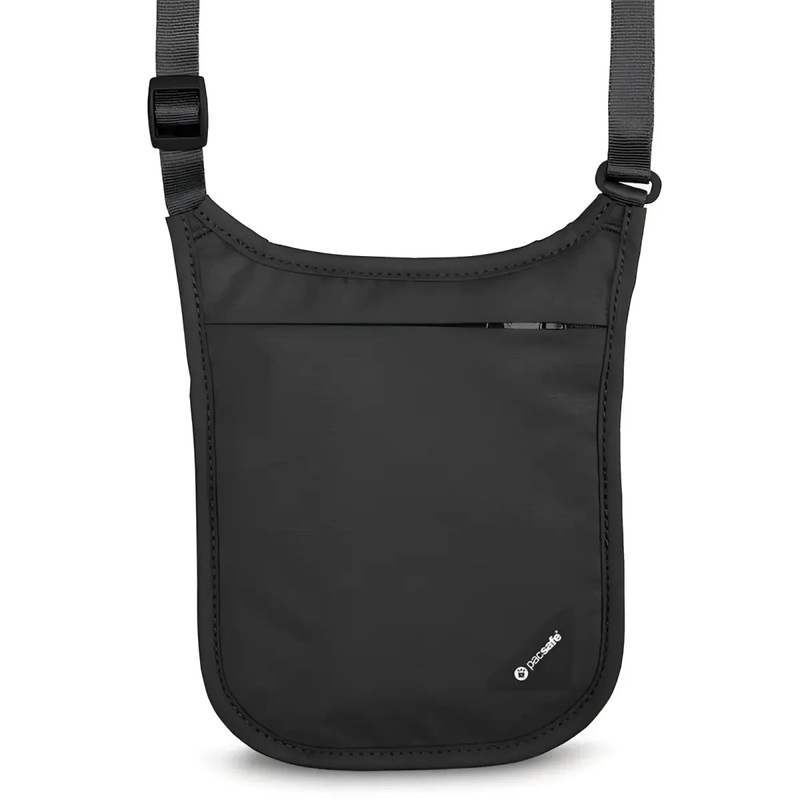 Pacsafe Coversafe V75 RFID Blocking Neck Pouch - Black