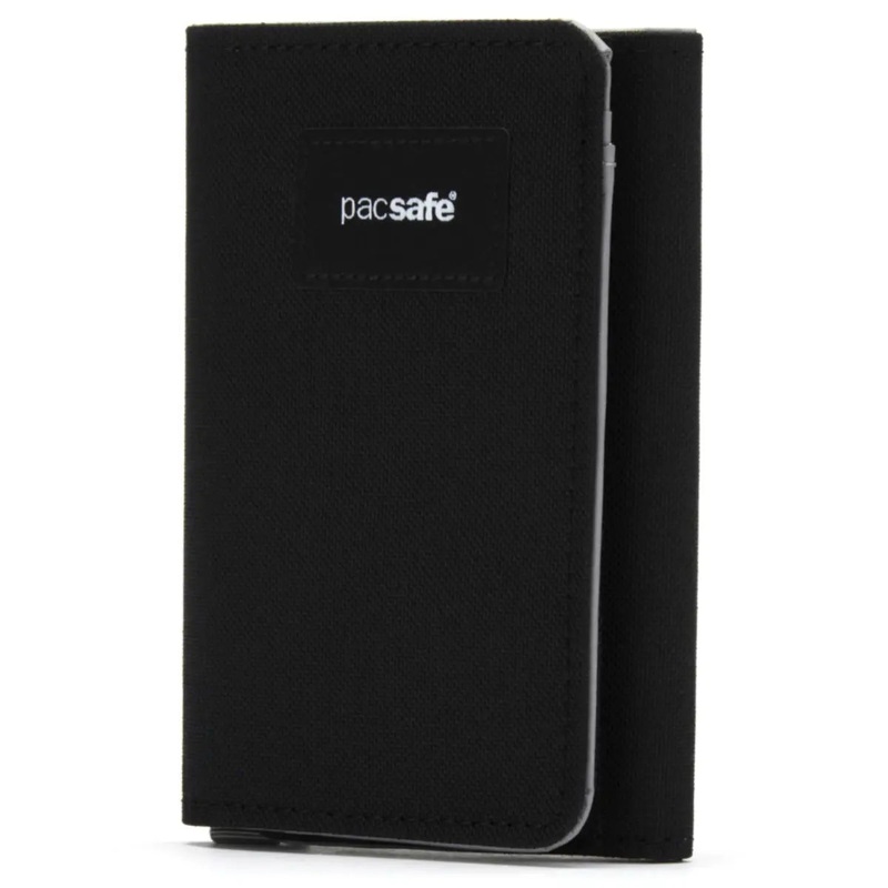 Pacsafe RFIDsafe Trifold Wallet - Jet Black