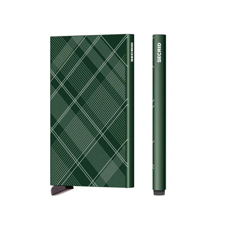 Secrid Cardprotector Compact RFID Card Wallet - Tartan Green