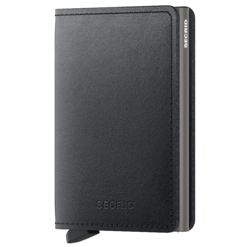 Secrid Slimwallet Compact RFID Wallet - Black (Mirum Plant-Based)