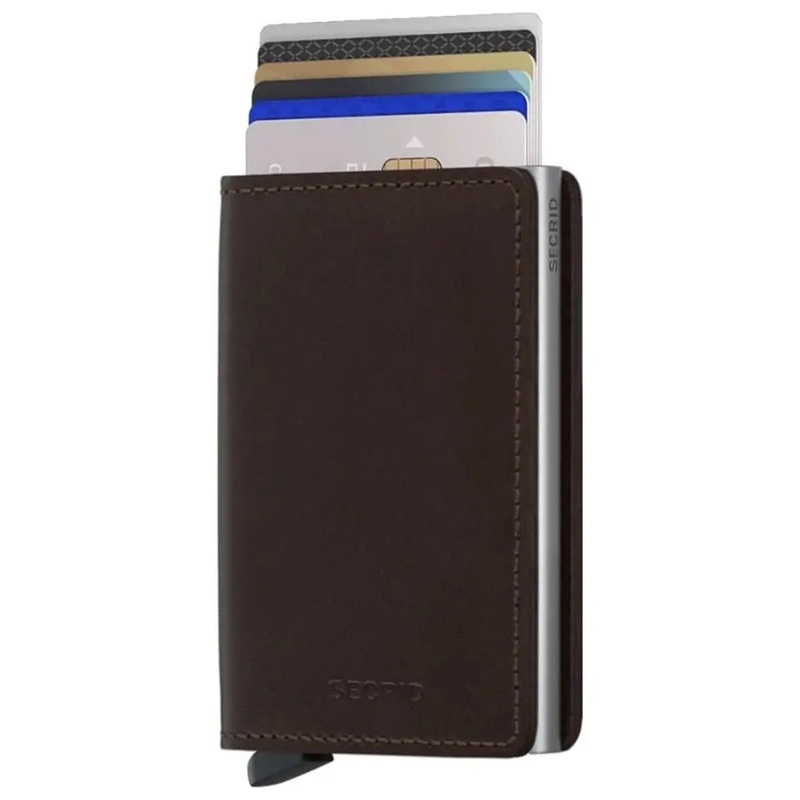 Secrid Slimwallet Compact RFID Wallet - Original Dark Brown