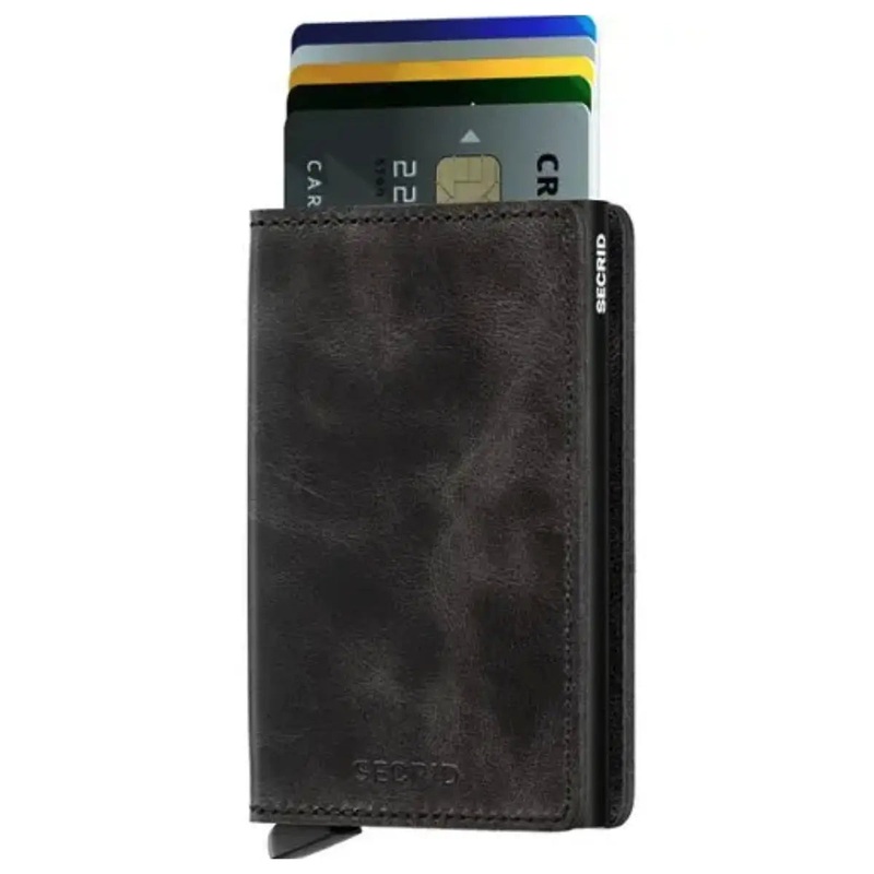 Secrid Slimwallet Compact RFID Wallet - Vintage Black
