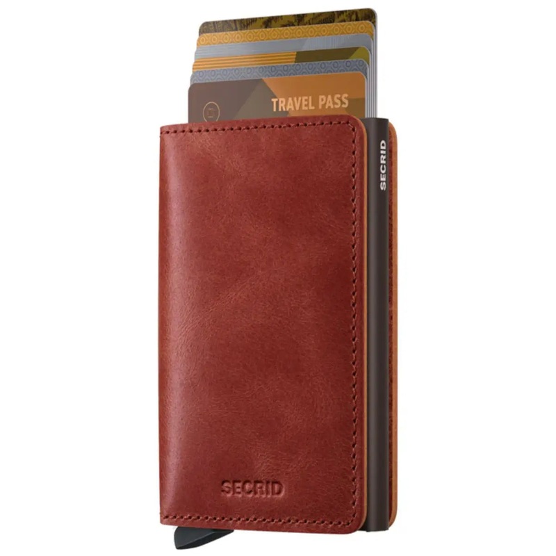 Secrid Slimwallet Compact RFID Wallet - Vintage Orange