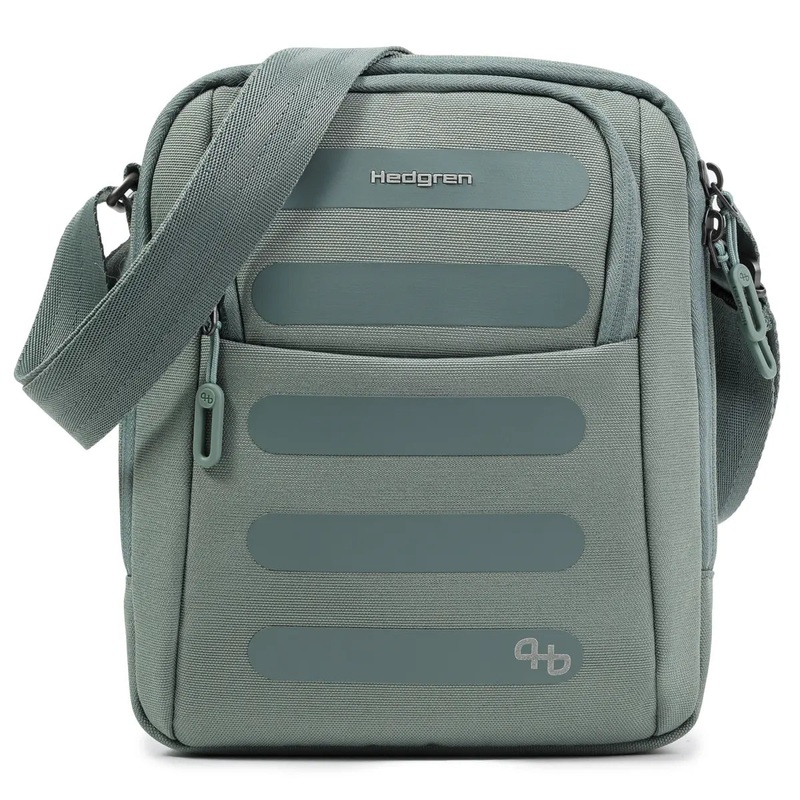 Hedgren RELAX Medium Vertical Crossbody Bag with RFID Pocket - Grey Green