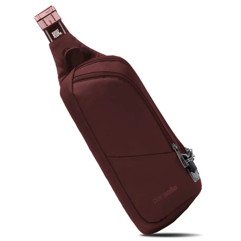 Pacsafe V Action Anti-Theft Sling Pack - Burgundy