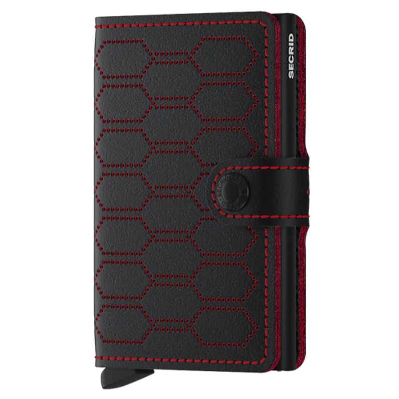 Secrid Miniwallet Compact RFID Wallet - Fuel - Black / Red