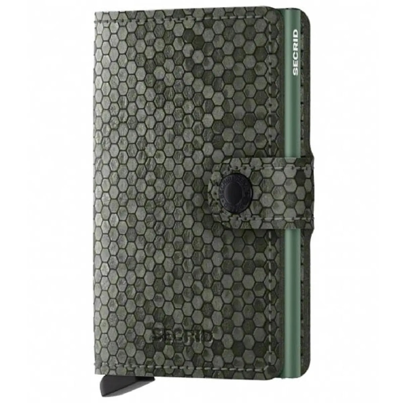 Secrid Miniwallet Compact RFID Wallet - Hexagon Green