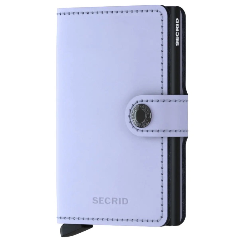 Secrid Miniwallet Compact RFID Wallet - Matte Lilac / Black