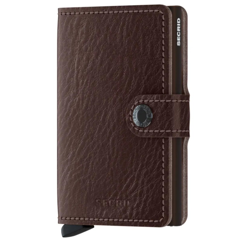 Secrid Miniwallet Compact RFID Wallet - Veg Tanned Espresso Brown