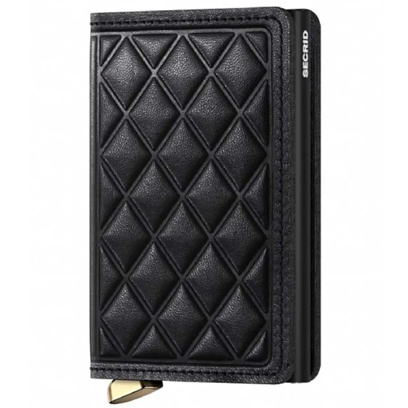 Secrid Premium Slimwallet Compact RFID Wallet - Emboss Diamond Black