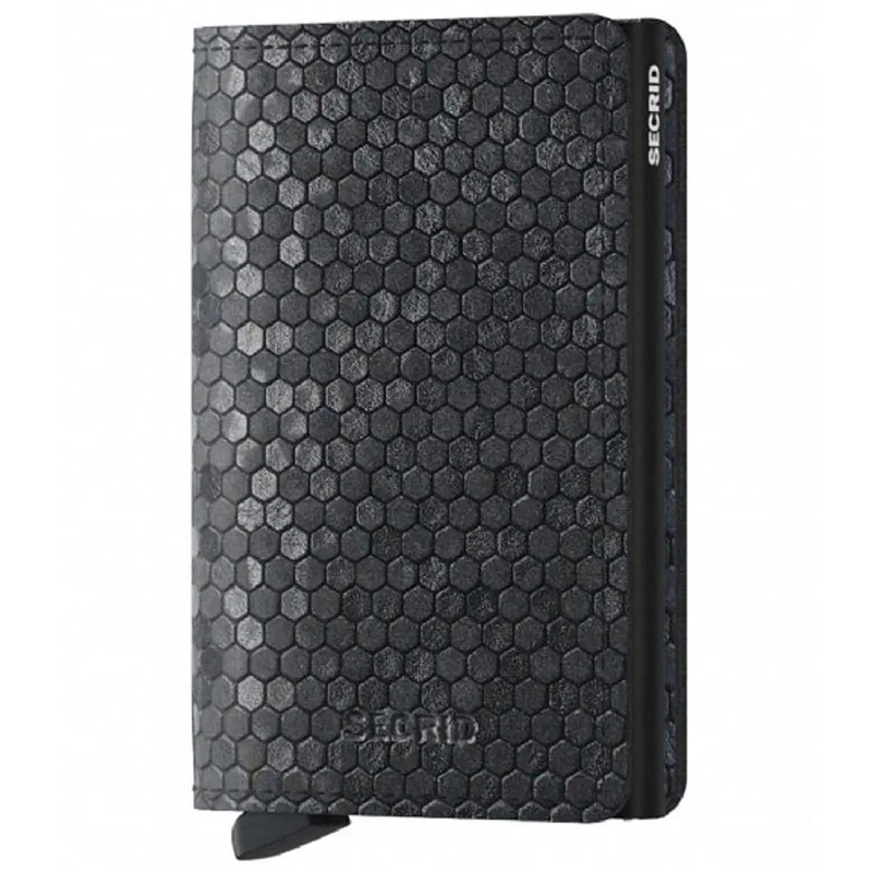 Secrid Slimwallet Compact RFID Wallet - Hexagon Black