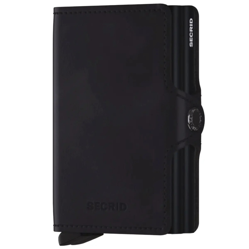 Secrid Twinwallet Compact RFID Wallet - Vintage Black