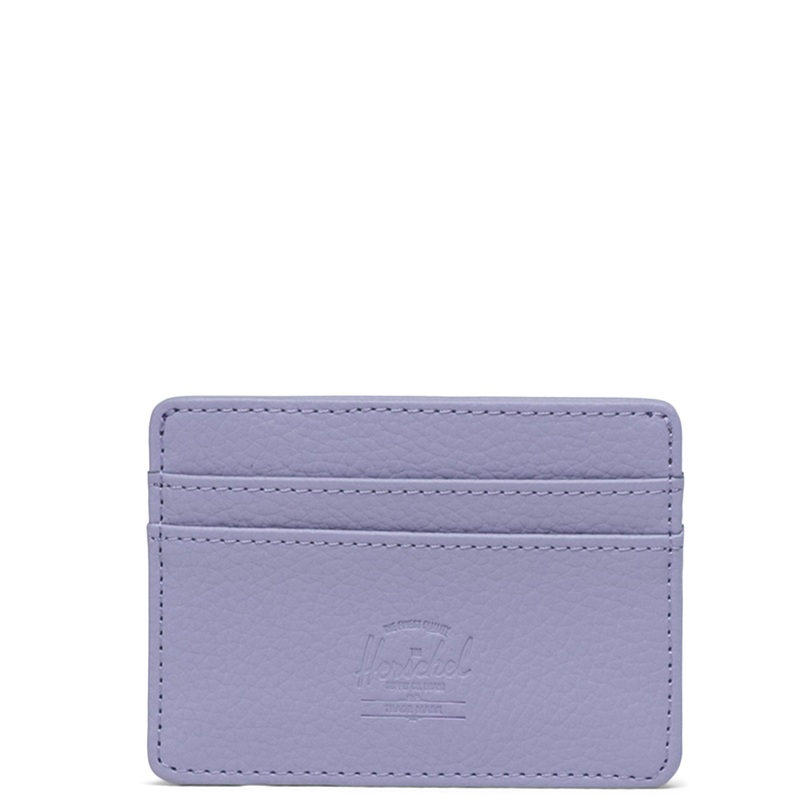 Herschel Charlie Vegan Leather Rfid Lavender Gray Wallet