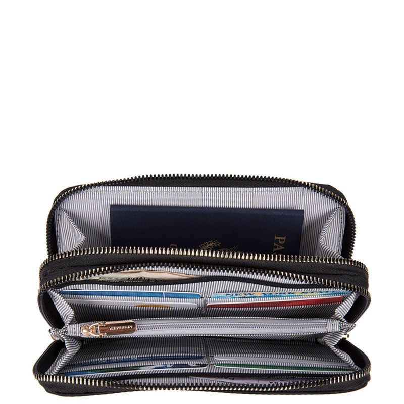 RFID-Blocking Double Zip Wallet