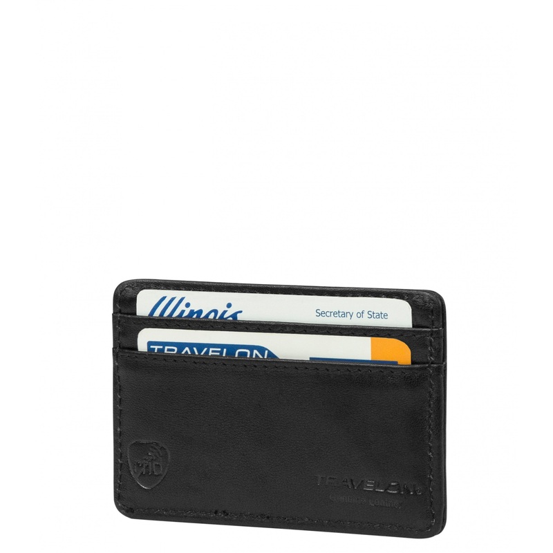 RFID-Blocking Leather Card Sleeve