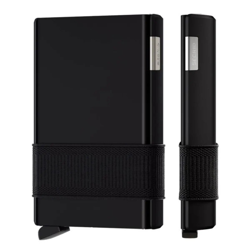 Secrid Cardslide Compact RFID Wallet - Black/Black