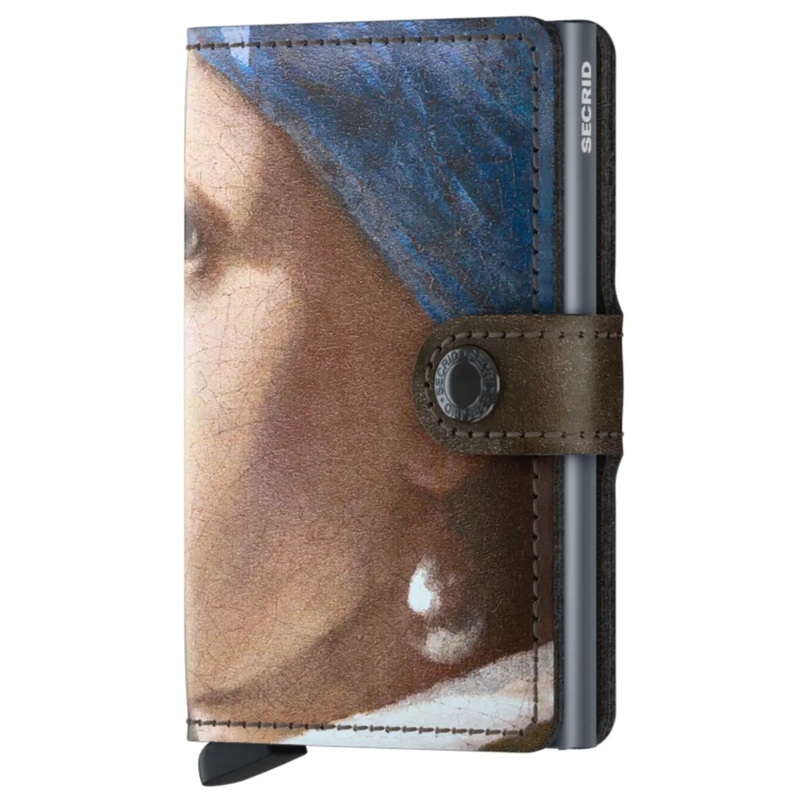 Secrid Miniwallet Compact RFID Wallet - Art Mauritshuis Pearl Earring (Limited Edition)