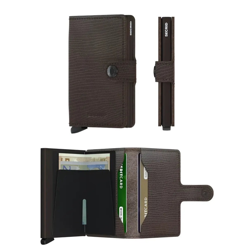 Secrid Miniwallet Compact RFID Wallet - Brown / Brown Rango