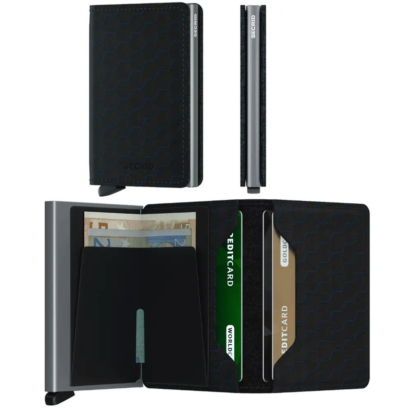 Secrid Slimwallet Compact RFID Wallet - Optical - Black Titanium