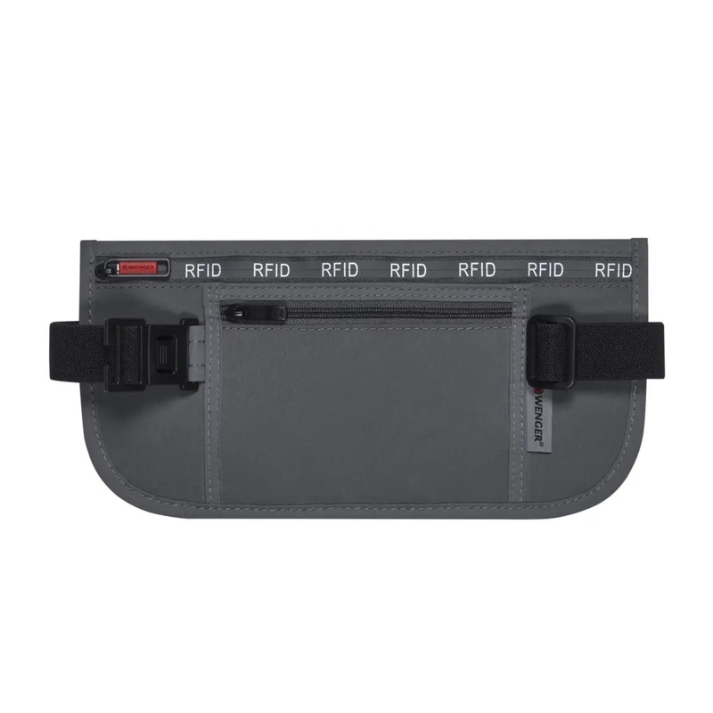Wenger Security Waist Belt with RFID Protection - Grey