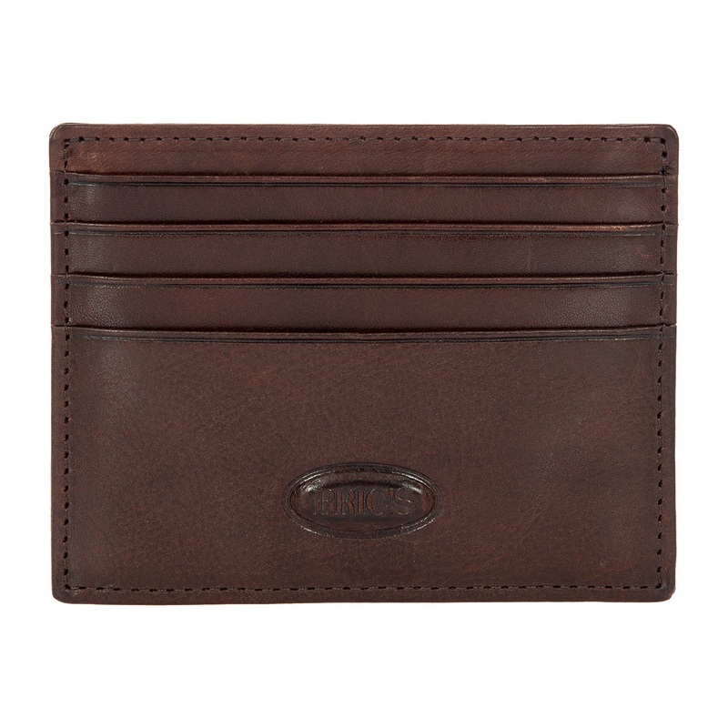 BRIC'S Monte Rosa RFID Card Holder (Dark Brown)