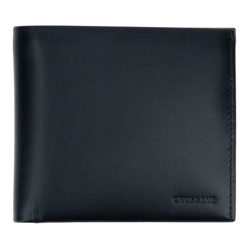 Crossing Sydney Bi-Fold Leather Wallet [18 Card Slots] Rfid - Black