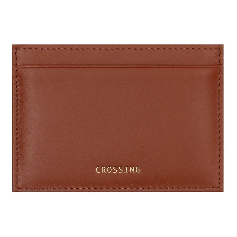 Crossing Sydney Card Holder With Horizontal Card Slots Rfid - Gingerbread