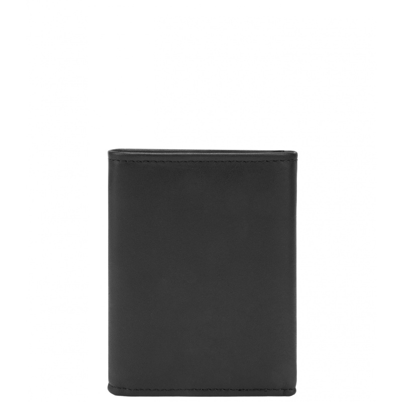 RFID-Blocking Leather Trifold Wallet