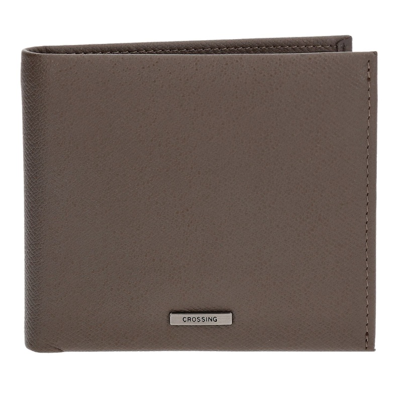 Crossing Elite Bi-fold Leather Wallet [18 Card Slots] RFID - Dark Khaki