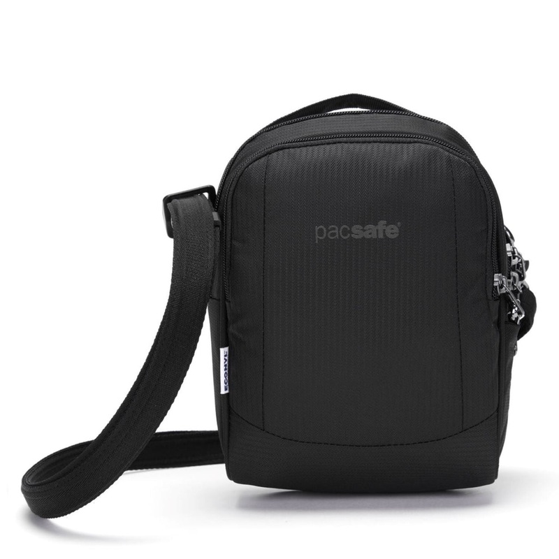 Pacsafe Metrosafe LS100 Anti-Theft Crossbody Bag (Econyl Black)