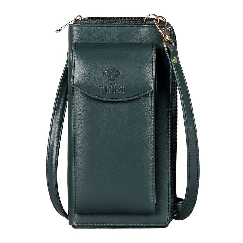 THE CLOWNFISH Siona Ladies Wallet - Stylish Design with Mobile Pocket | 1 Unit | Green