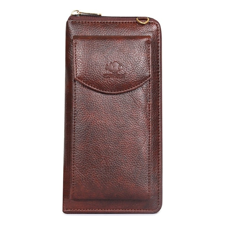 THE CLOWNFISH Women Synthetic Virgo Ladies Wallet/Sling Bag With Front Phone Pocket(Chocolate)