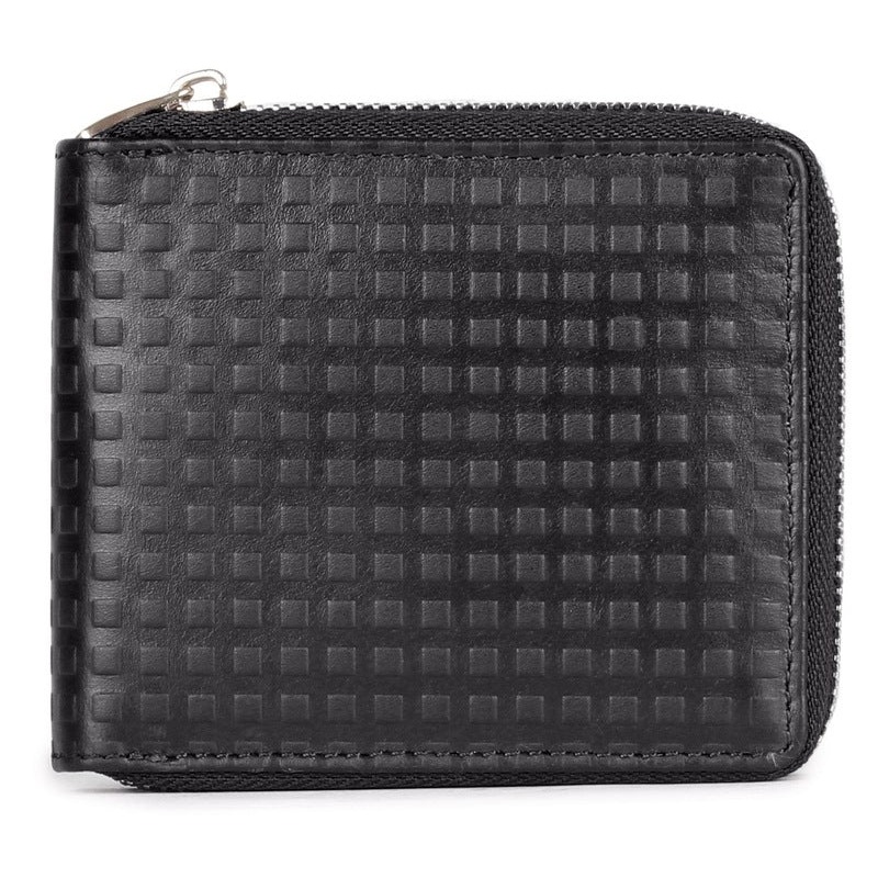 Men's Leather Wallet with RFID Protection | Multiple Compartments | 12cm | Black
