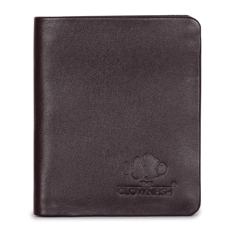 THE CLOWNFISH Breaker Stitchless Genuine Leather Wallet - RFID Protection | Bi-Fold | Brown