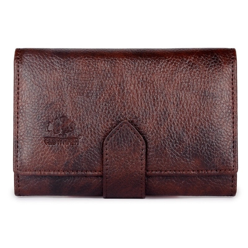 THE CLOWNFISH Duchess Series Dark Brown Women's Wallet