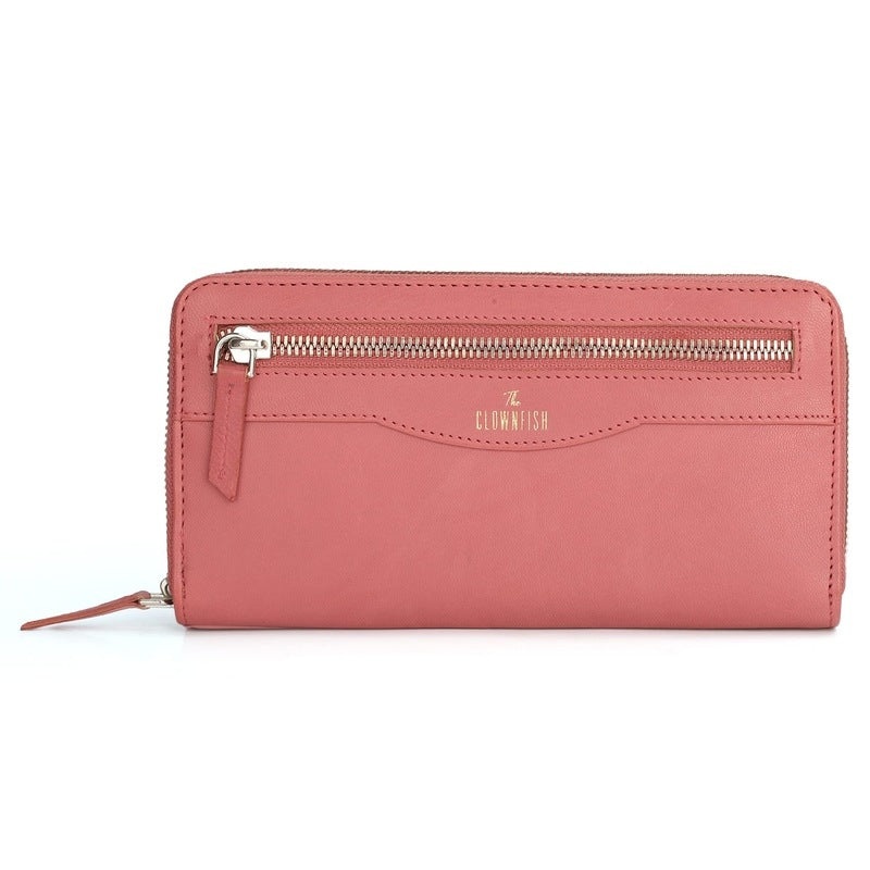 Women's Wallet with Genuine Leather & Multiple Pockets | Card Holders | 20x3x10 cm | Eliana Pink