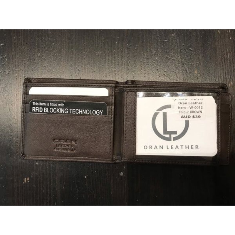 Oran Leather WJ-385 Eli Tiny Semi Men's Wallet
