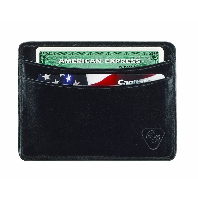 RFID-Blocking Leather Card Holder