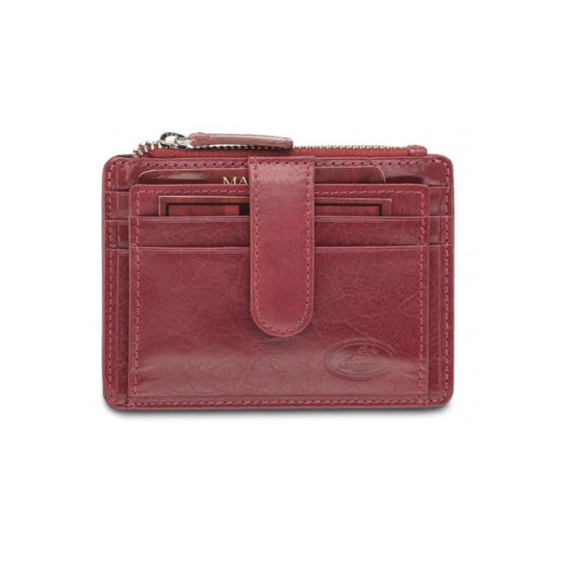 Mancini Leather Coin Purse/Credit Card Case RFID