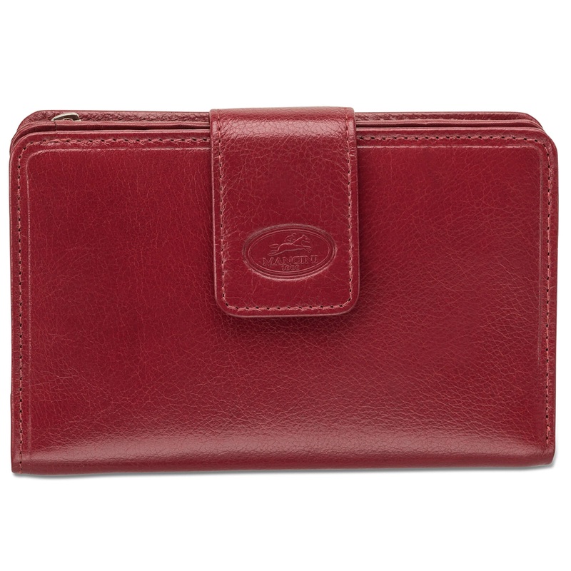 Mancini Leather Ladies RFID Secure Medium Clutch Wallet