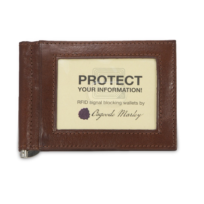 Osgoode Marley Leather Men's RFID Money Clip Wallet