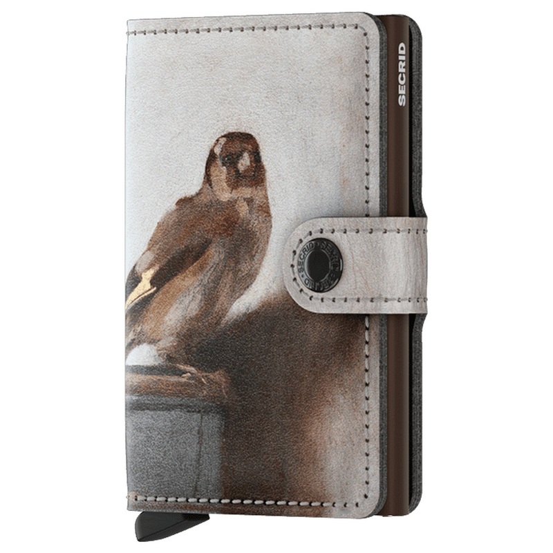 Secrid Art Miniwallet - Geldbrse RFID 6.5 cm (Mauritshuis Goldfinch)
