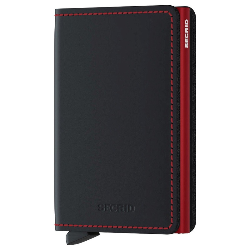 Secrid Matte Slimwallet - Geldbrse RFID 6.8 cm (black-red)