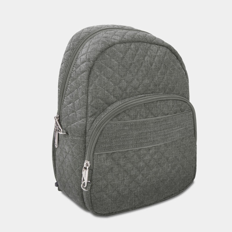 Anti-Theft Boho Backpack-Gray Heather