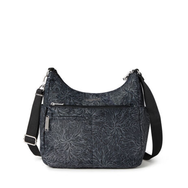 Anti-Theft Free Time Crossbody-Midnight Blossom