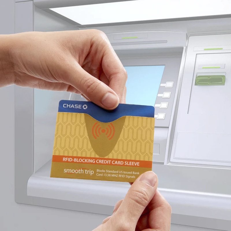 RFID Credit Card Protector-Gold/Teal