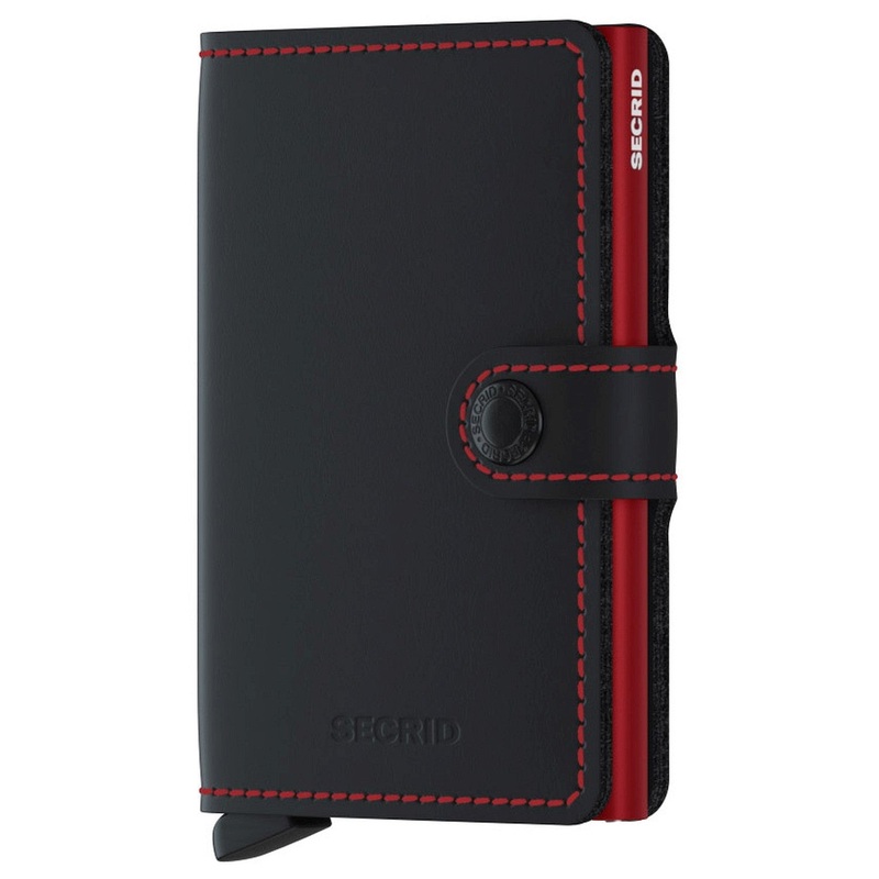Secrid Matte Miniwallet - Geldbrse RFID 6.5 cm (black-red)