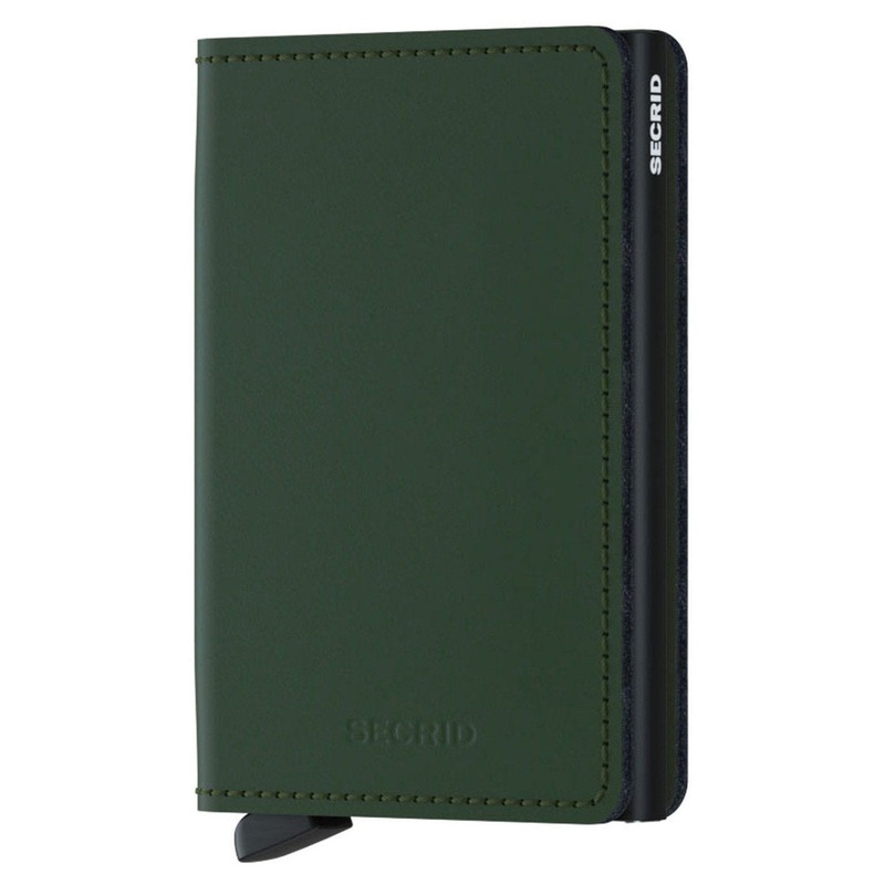Secrid Matte Slimwallet - Geldbrse RFID 6.8 cm (green-black)