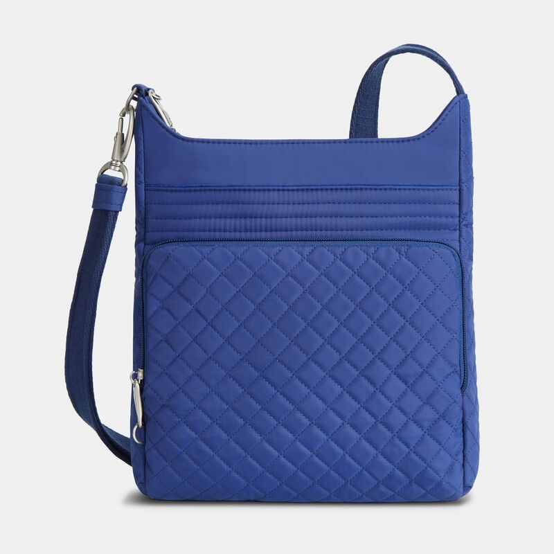 Anti-Theft Boho North/South Crossbody-Lush Blue