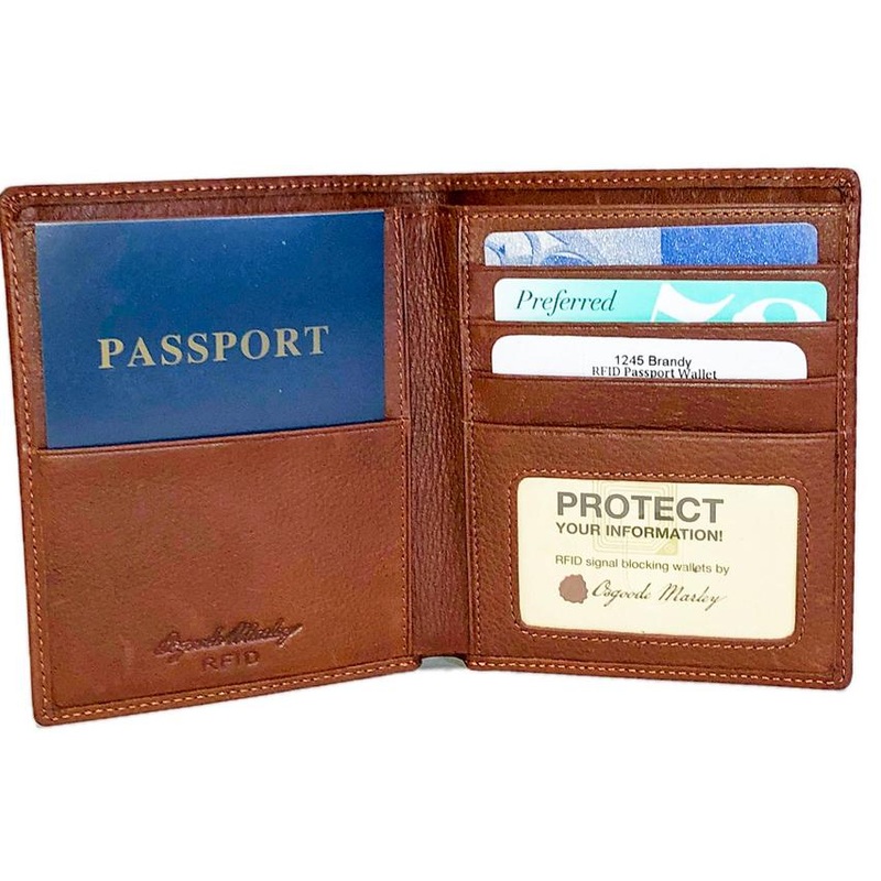 Cashmere RFID Passport Wallet